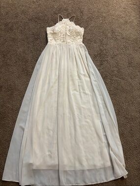 Soieblu Ivory Lace Bodice Maxi Dress